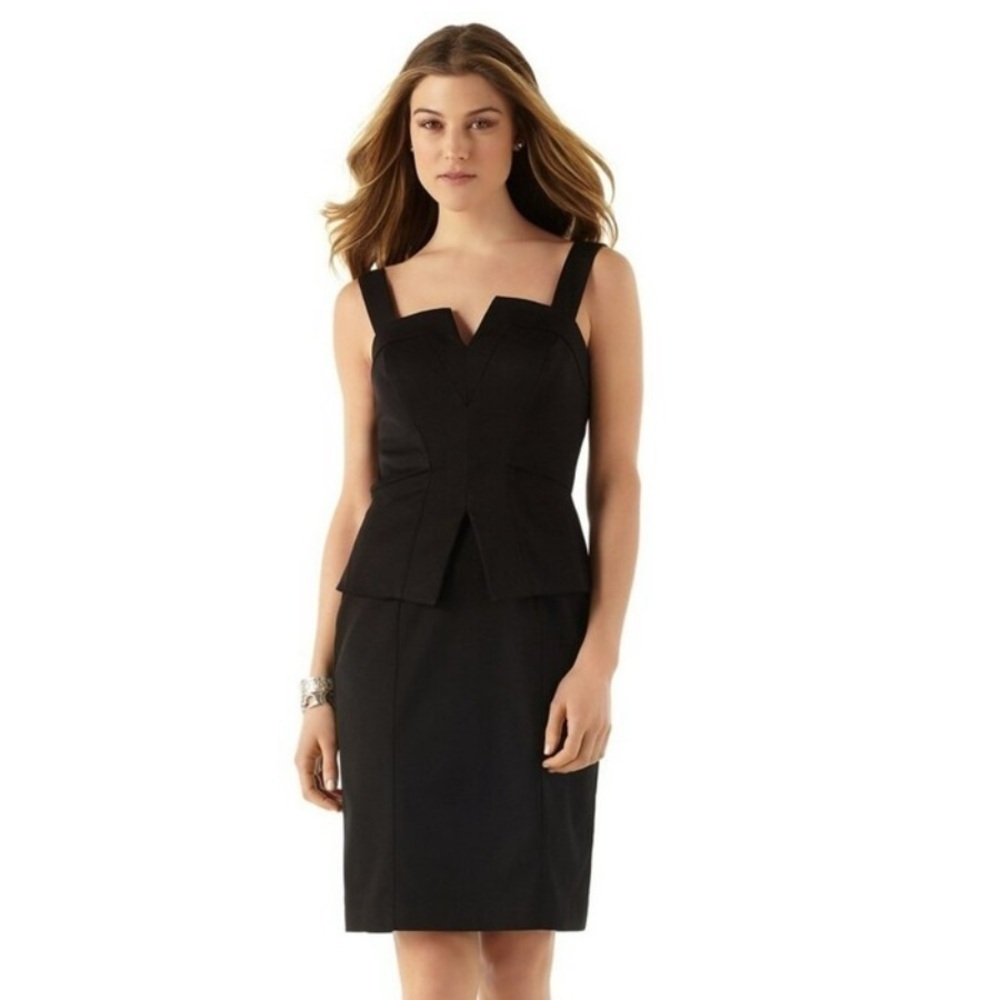NEW with tags White House Black Market Faille Peplum Sheath Dress Size 4